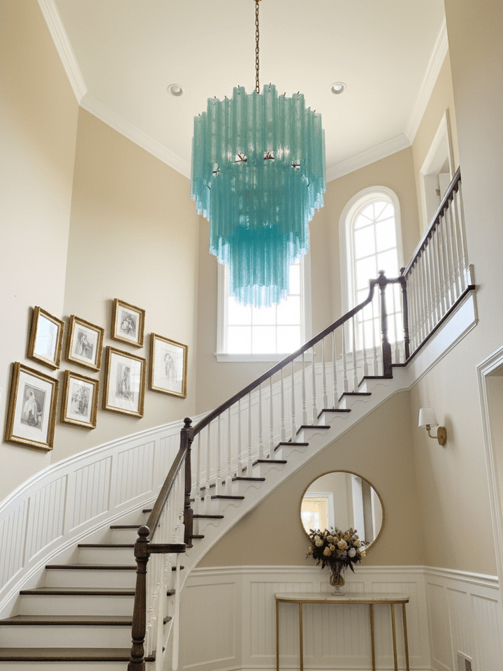 Yellow Murano Glass Tube Chandelier - Vakkerlight