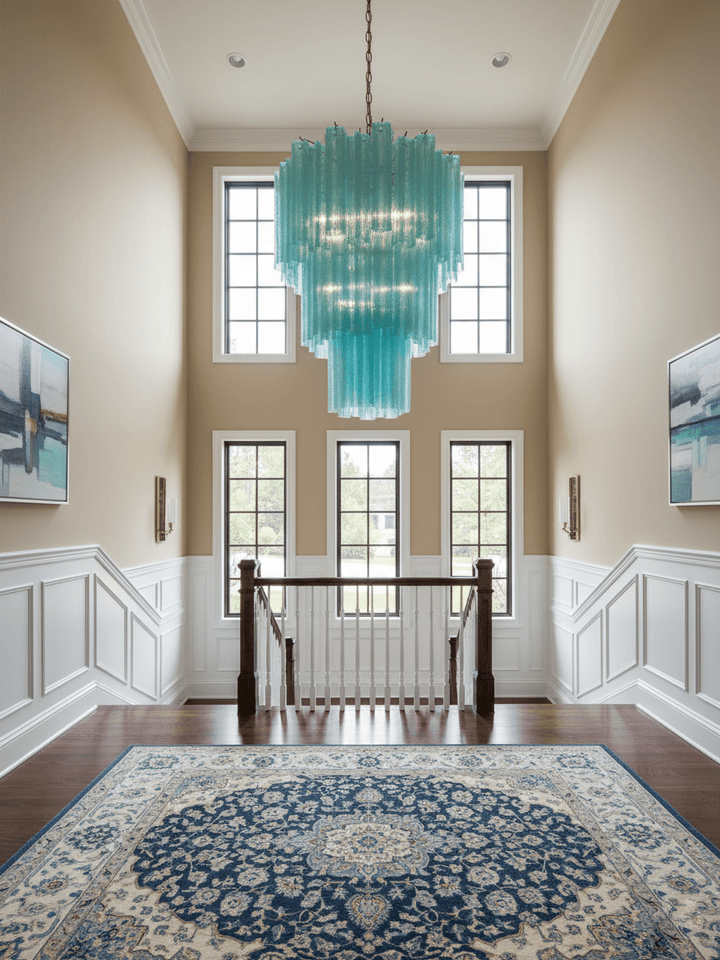 Yellow Murano Glass Tube Chandelier - Vakkerlight