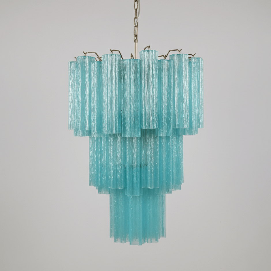 Yellow Murano Glass Tube Chandelier - Vakkerlight