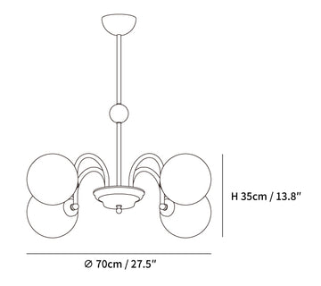Yisu Kronleuchter — Dimension drawings 2