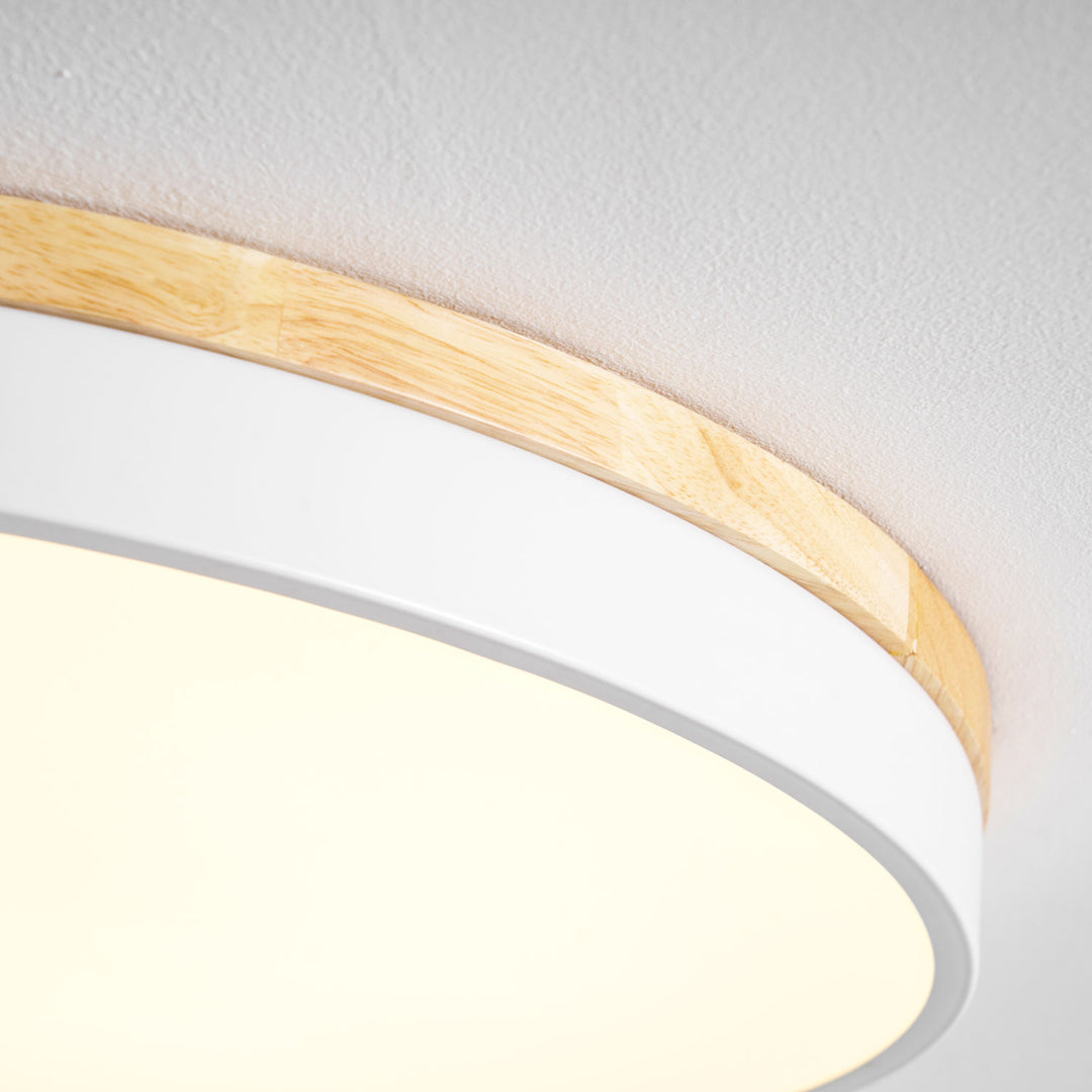 Zara Circular Wood Ceiling Lamp - Vakkerlight