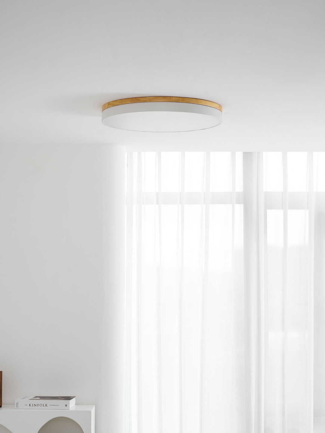 Zara Circular Wood Ceiling Lamp - Vakkerlight