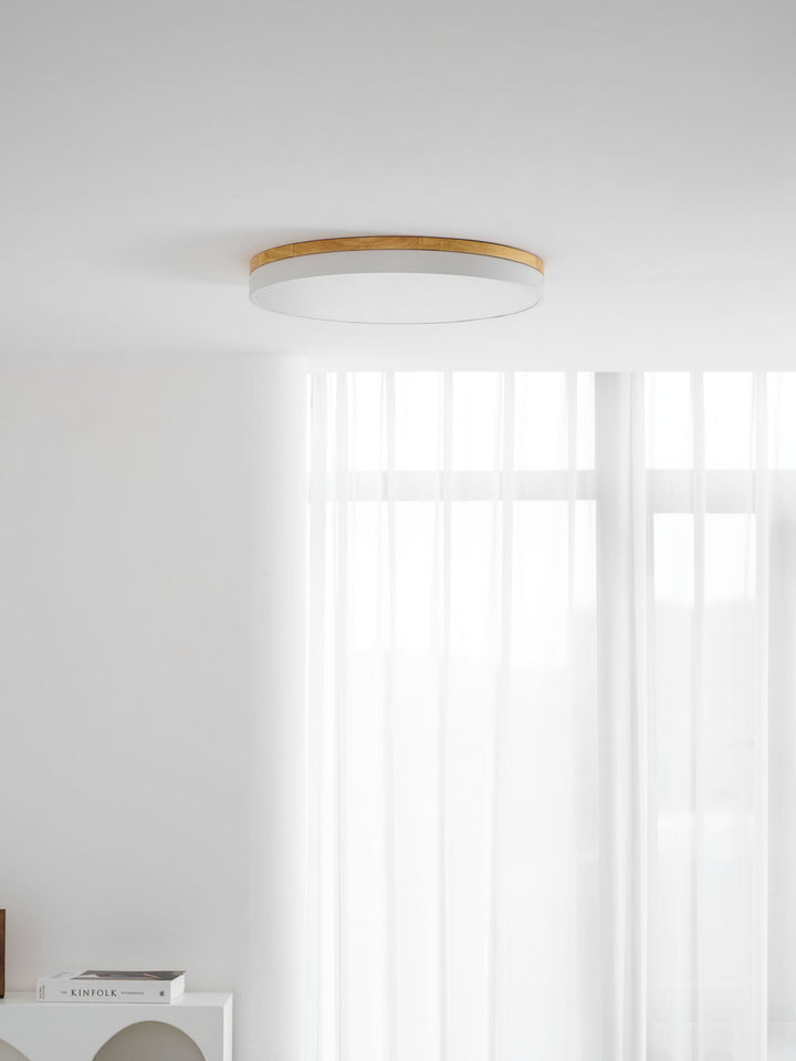 Zara Circular Wood Ceiling Lamp - Vakkerlight