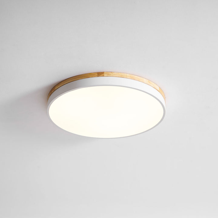 Zara Circular Wood Ceiling Lamp - Vakkerlight