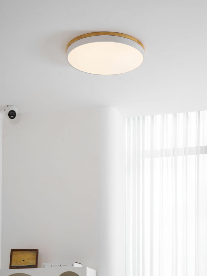 Zara Circular Wood Ceiling Lamp - Vakkerlight