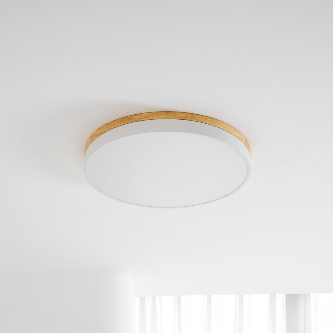 Zara Circular Wood Ceiling Lamp - Vakkerlight