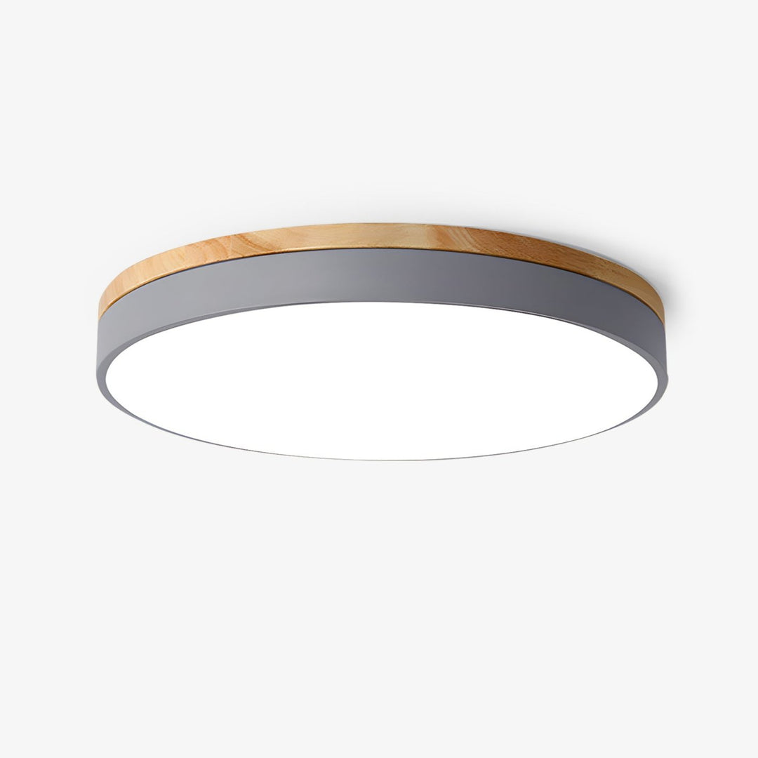 Zara Circular Wood Ceiling Lamp - Vakkerlight