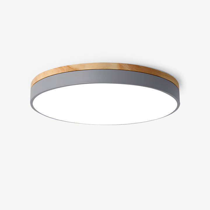 Zara Circular Wood Ceiling Lamp - Vakkerlight