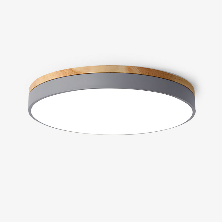 Zara Circular Wood Ceiling Lamp