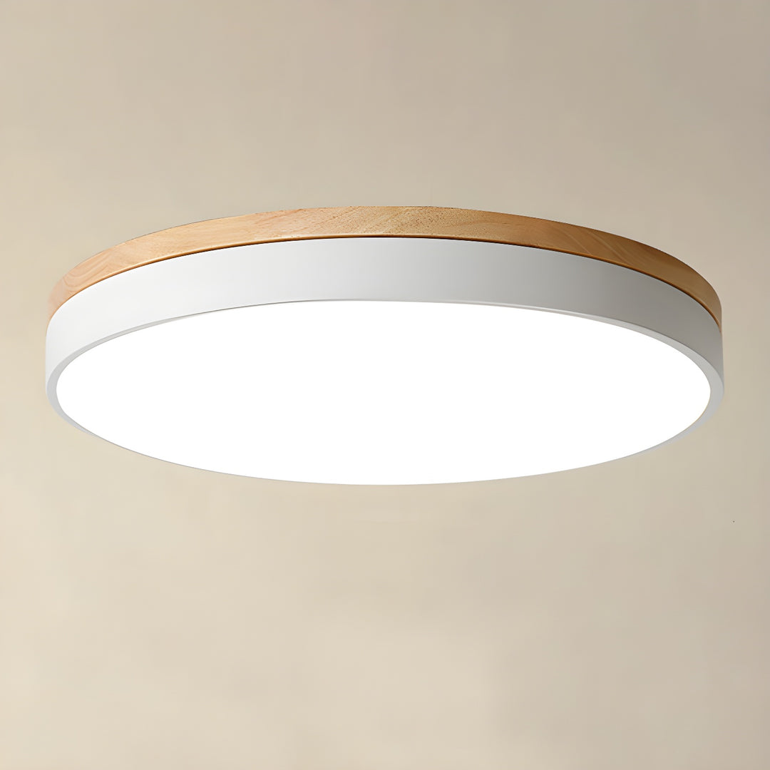 Zara Circular Wood Ceiling Lamp - Vakkerlight