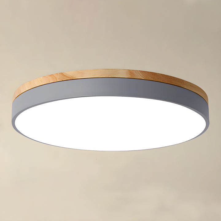 Zara Circular Wood Ceiling Lamp - Vakkerlight