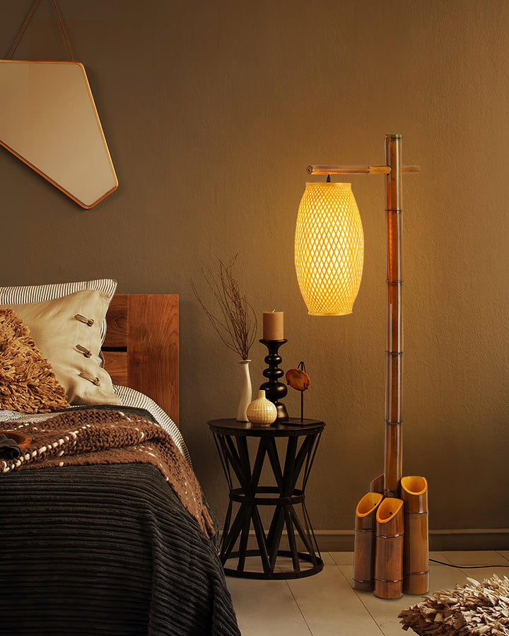 Zen Bamboo Tube Floor Lamp - Vakkerlight