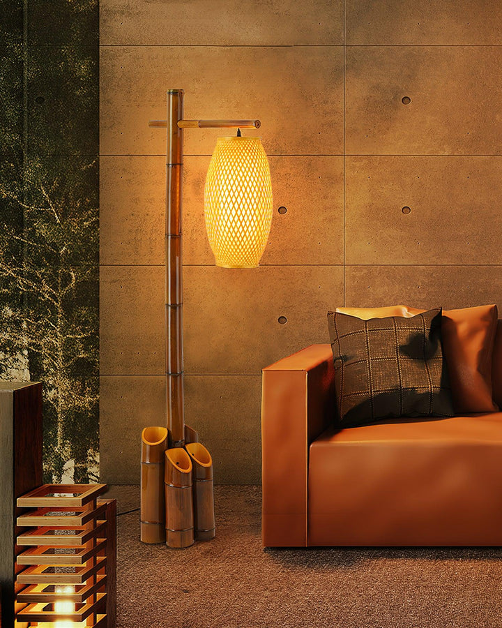 Zen Bamboo Tube Floor Lamp - Vakkerlight