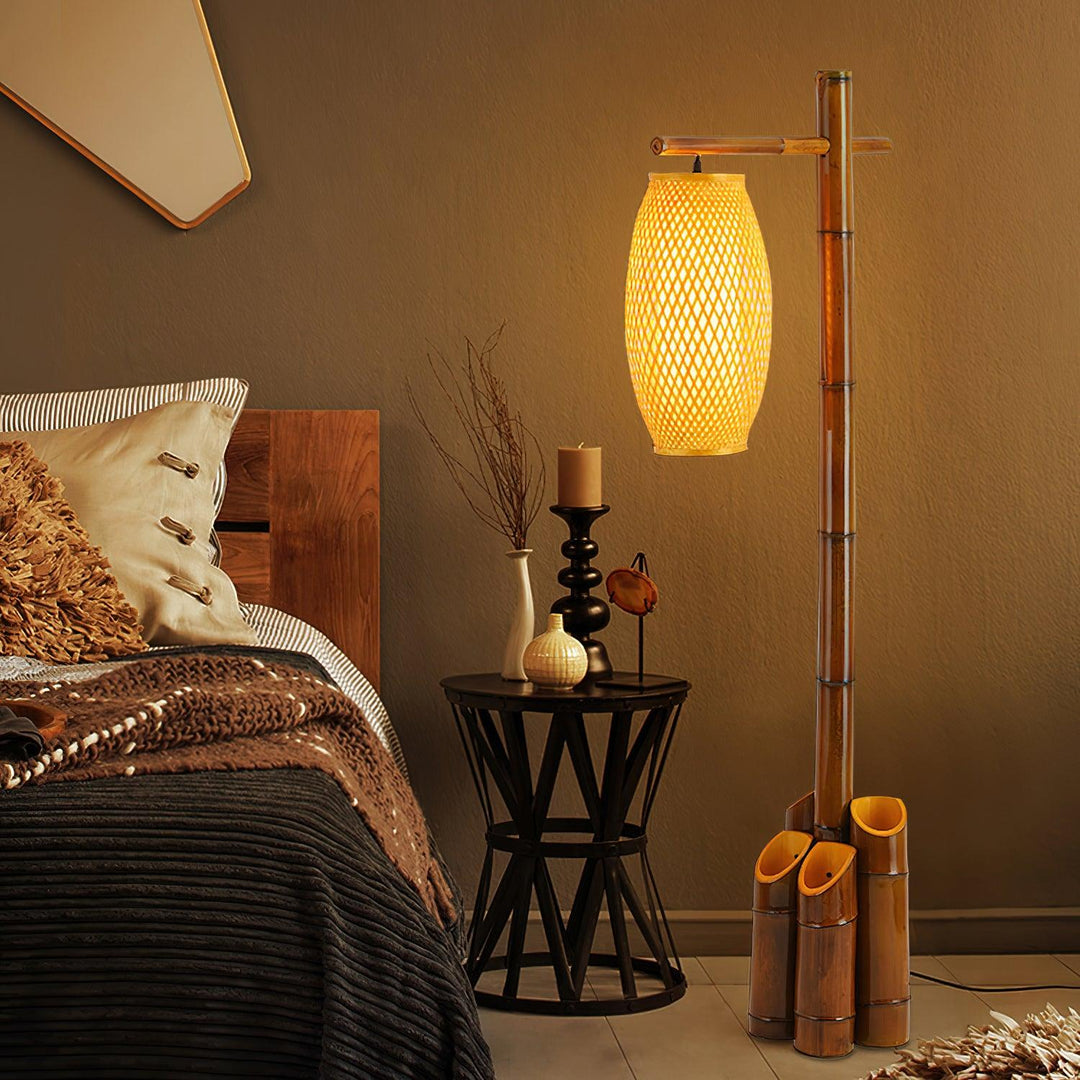 Zen Bamboo Tube Floor Lamp - Vakkerlight