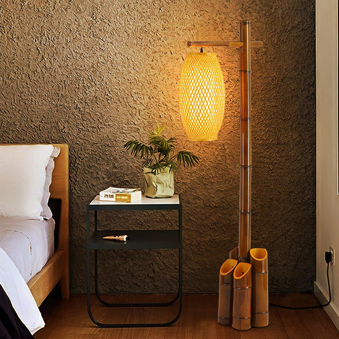 Zen Bamboo Tube Floor Lamp - Vakkerlight