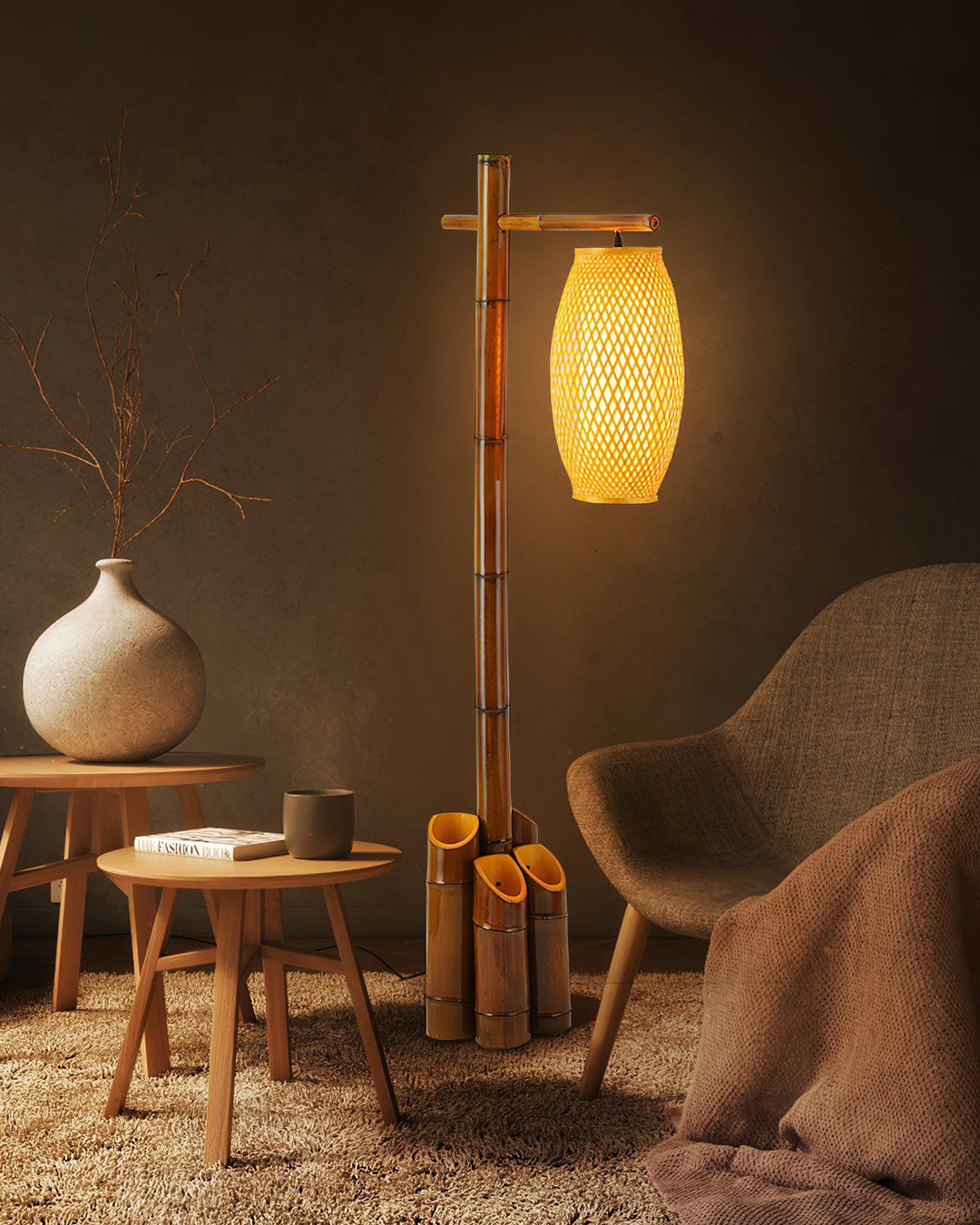 Zen Bamboo Tube Floor Lamp - Vakkerlight