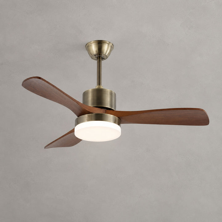 Zephyr Wooden 42"/52" Deckenleuchte mit Ventilator