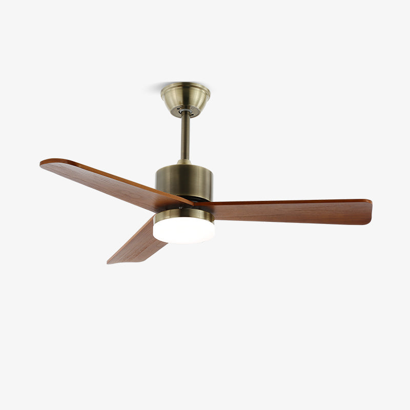 Luz de ventilador de techo Zephyr de madera de 42"/52"