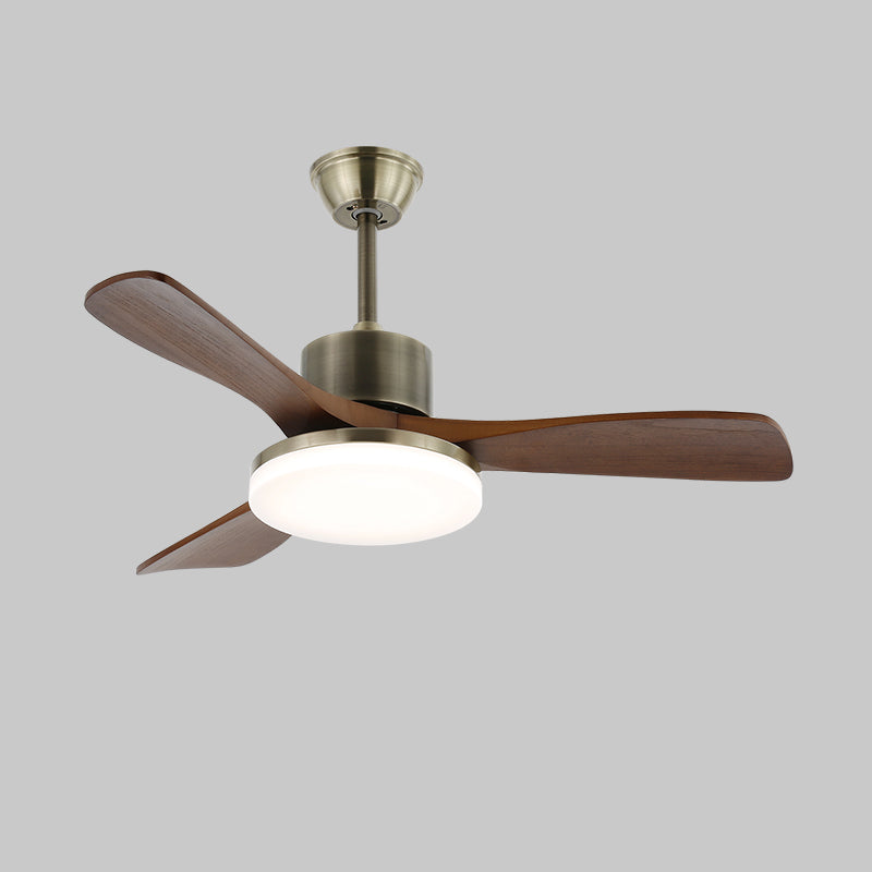 Luz de ventilador de techo Zephyr de madera de 42"/52"