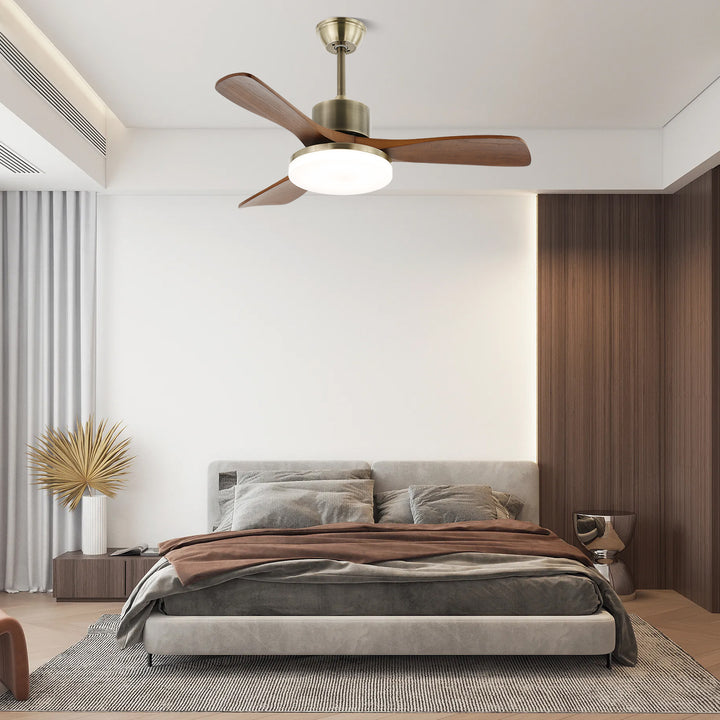 Zephyr Wooden 42"/52" Ceiling Fan Light - Vakkerlight