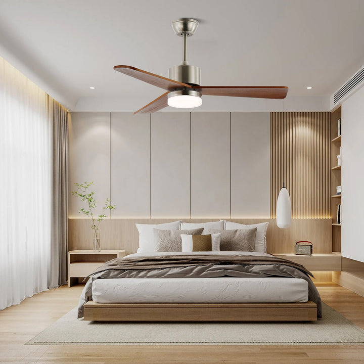 Zephyr Wooden 42"/52" Ceiling Fan Light - Vakkerlight