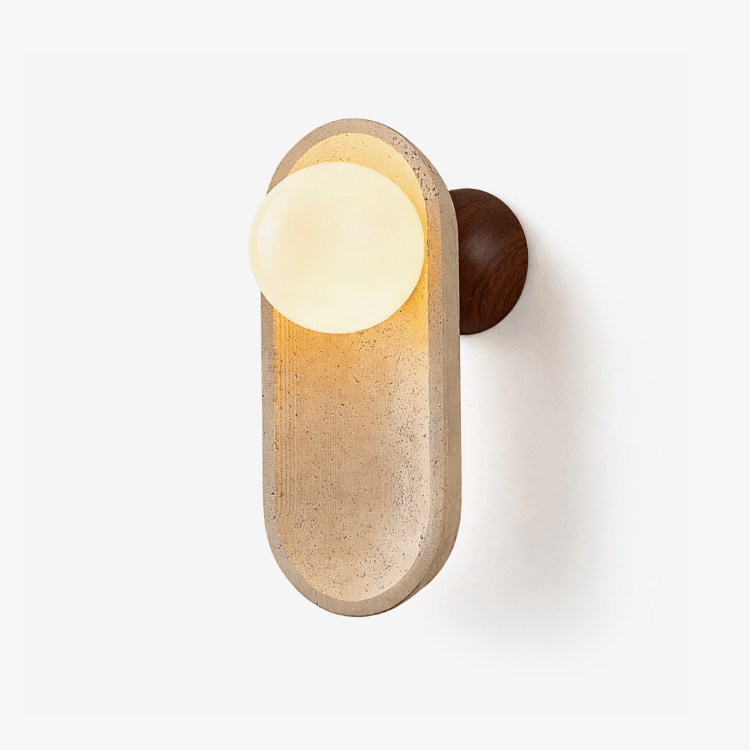 Tavian Arch Travertine Wall Lamp - Vakkerlight