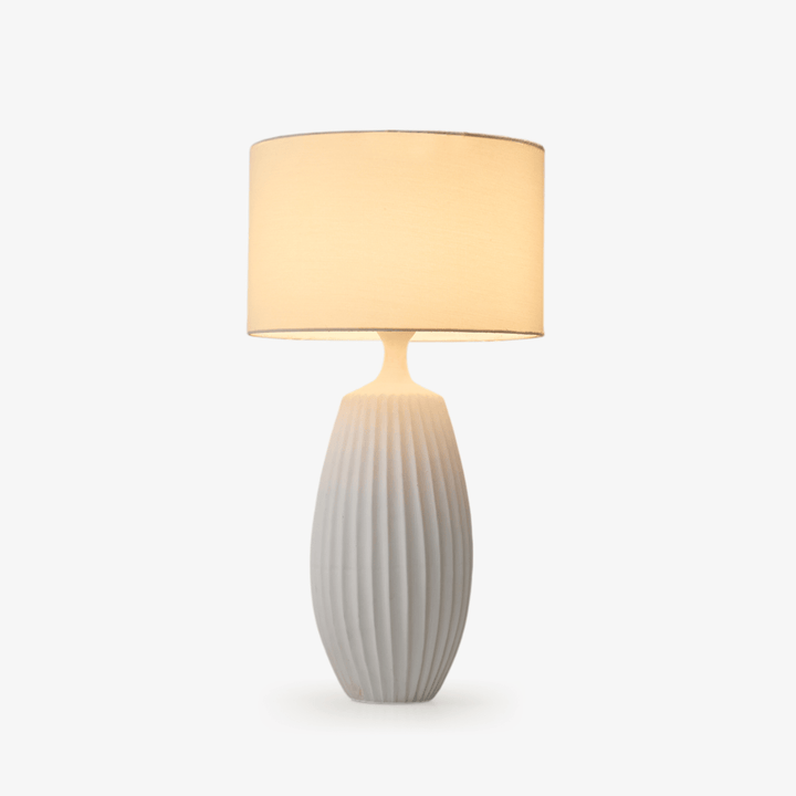 Ribbed Ceramic Table Lamp - Vakkerlight