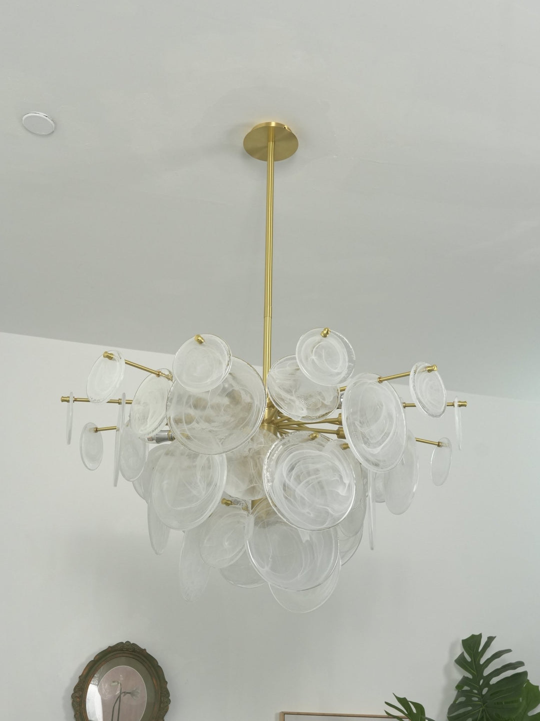 Brass Discs Cascading Chandelier - Vakkerlight