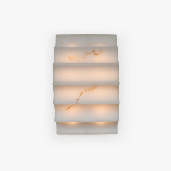 Serra Tiered Alabaster Sconce