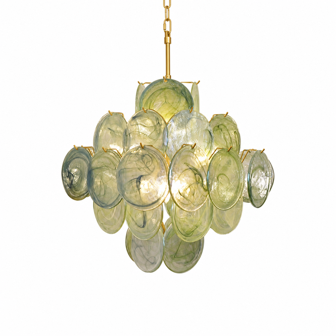 Verdant Bloom Glazen Kroonluchter