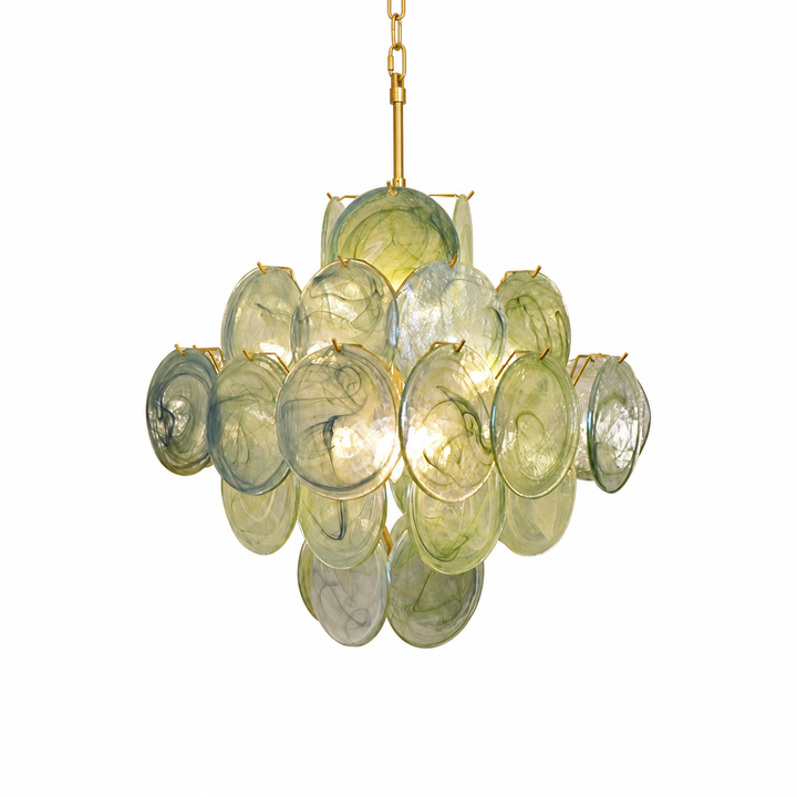 Verdant Bloom Glazen Kroonluchter