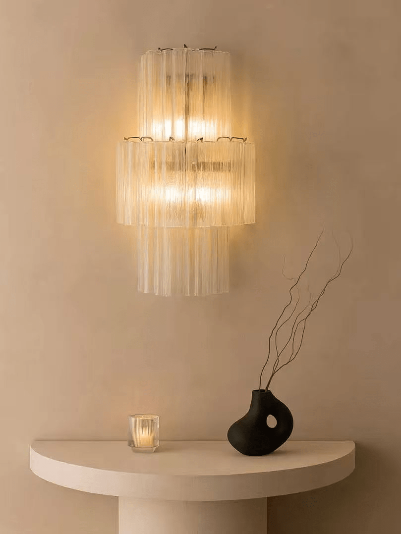 Glacier Tier Glass Wall Light - Vakkerlight