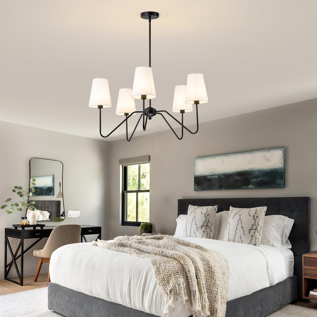 Lumos Black Chandelier - Vakkerlight