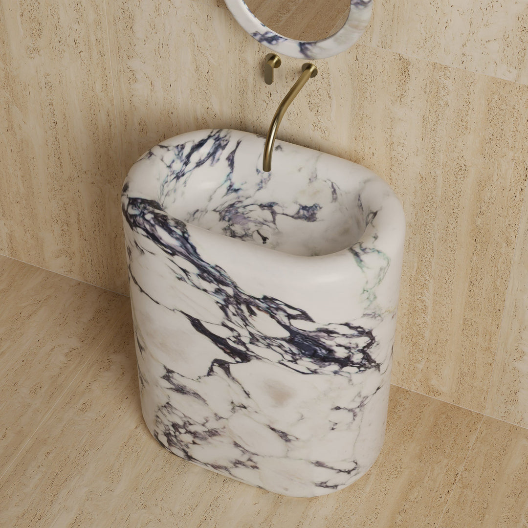 Marble Pedestal Basin (Basin Only) - Vakkerlight
