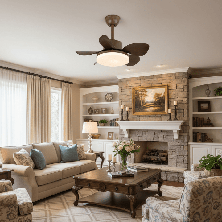 Terra Walnut Ceiling Fan Light - Vakkerlight