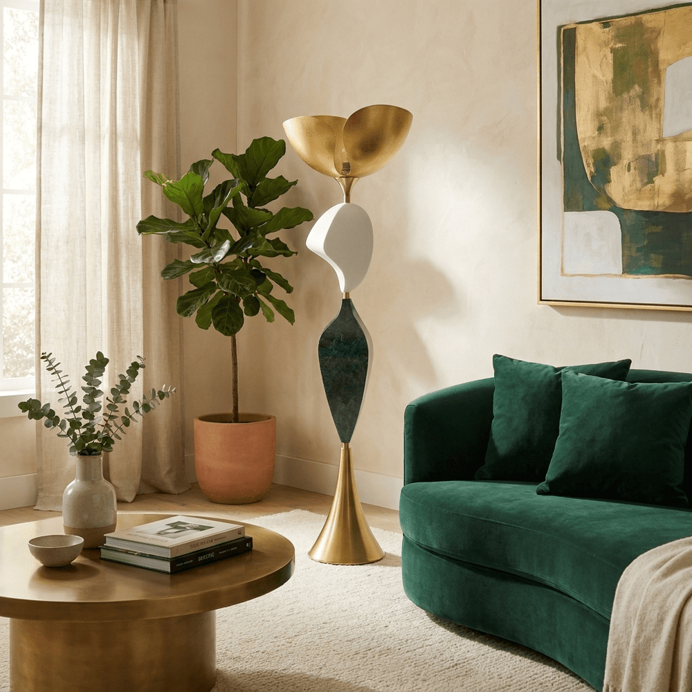 Stacked Sculptural Floor Lamp - Vakkerlight
