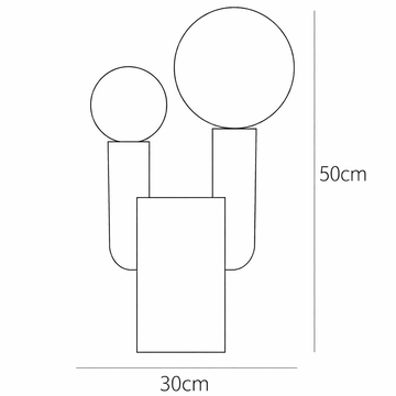 Lampe de table Cactus — Dimension drawings 1