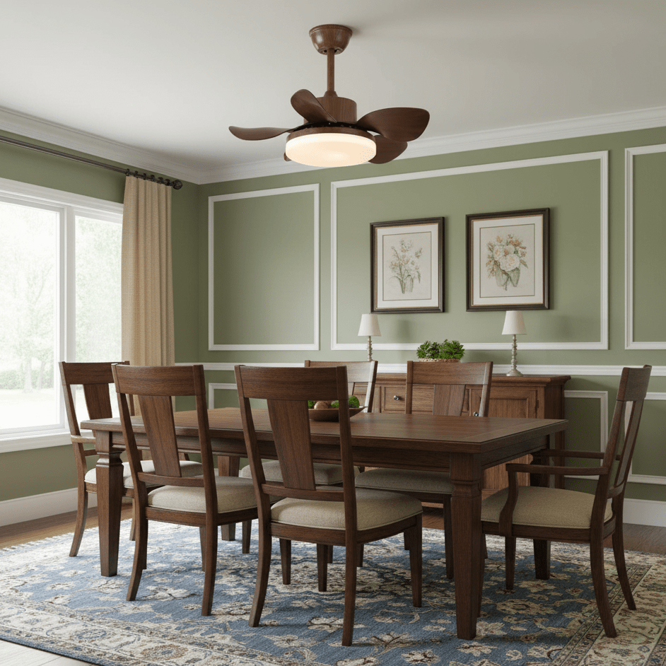 Terra Walnut Ceiling Fan Light - Vakkerlight