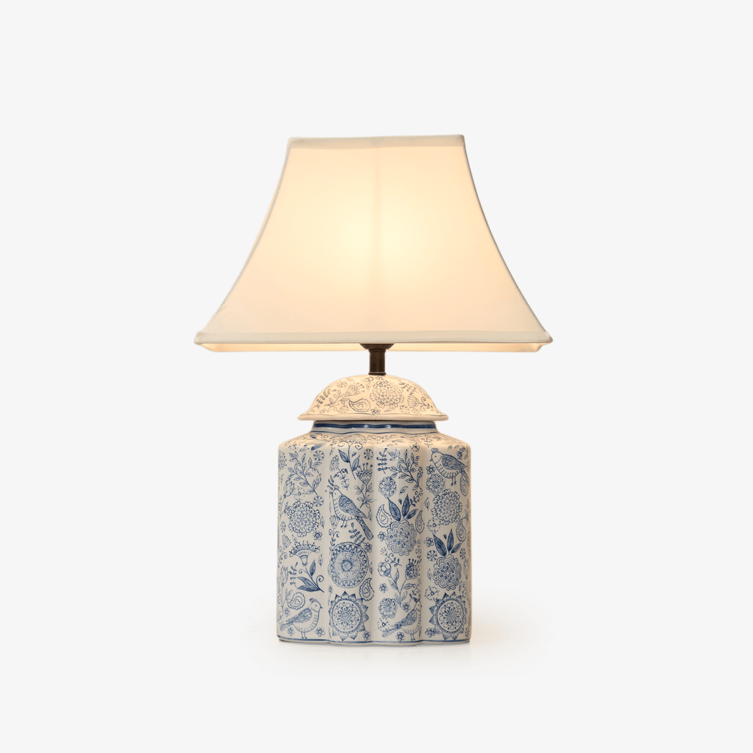 Floral Bird Jar Table Lamp - Vakkerlight