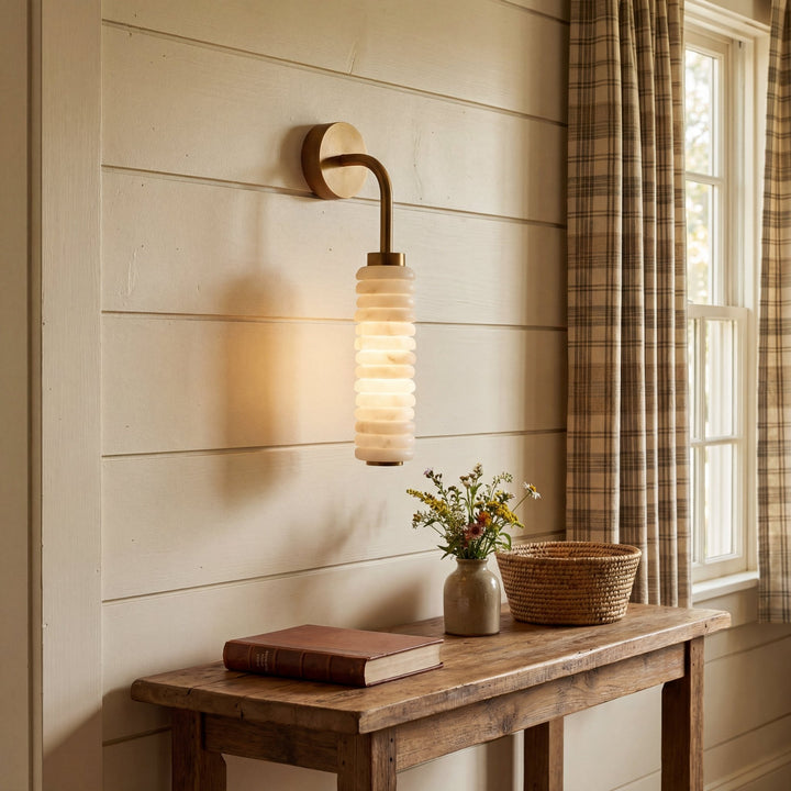 Helix Alabaster Wall Lamp - Vakkerlight