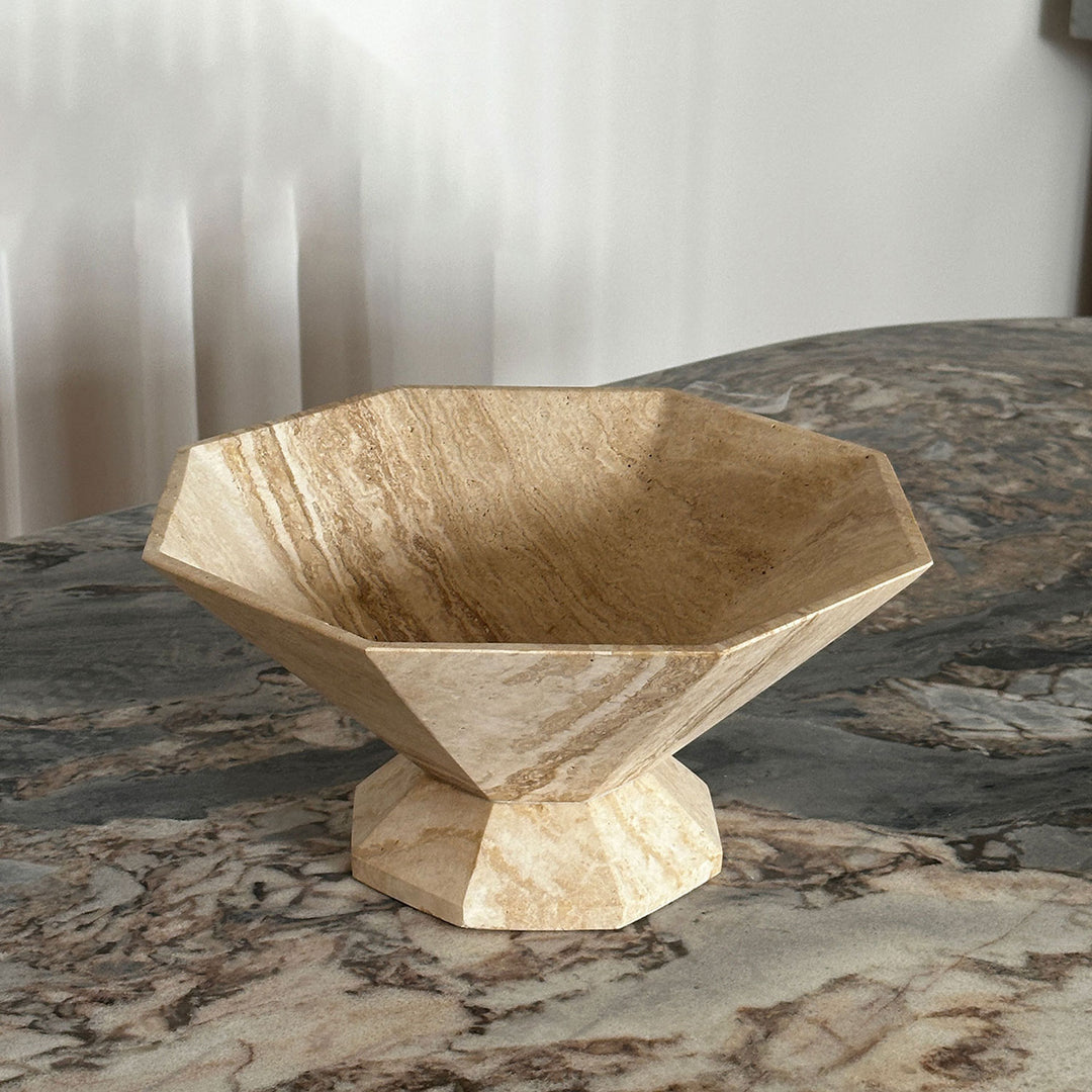 Facet Pedestal Bowl Storage Tray - Vakkerlight