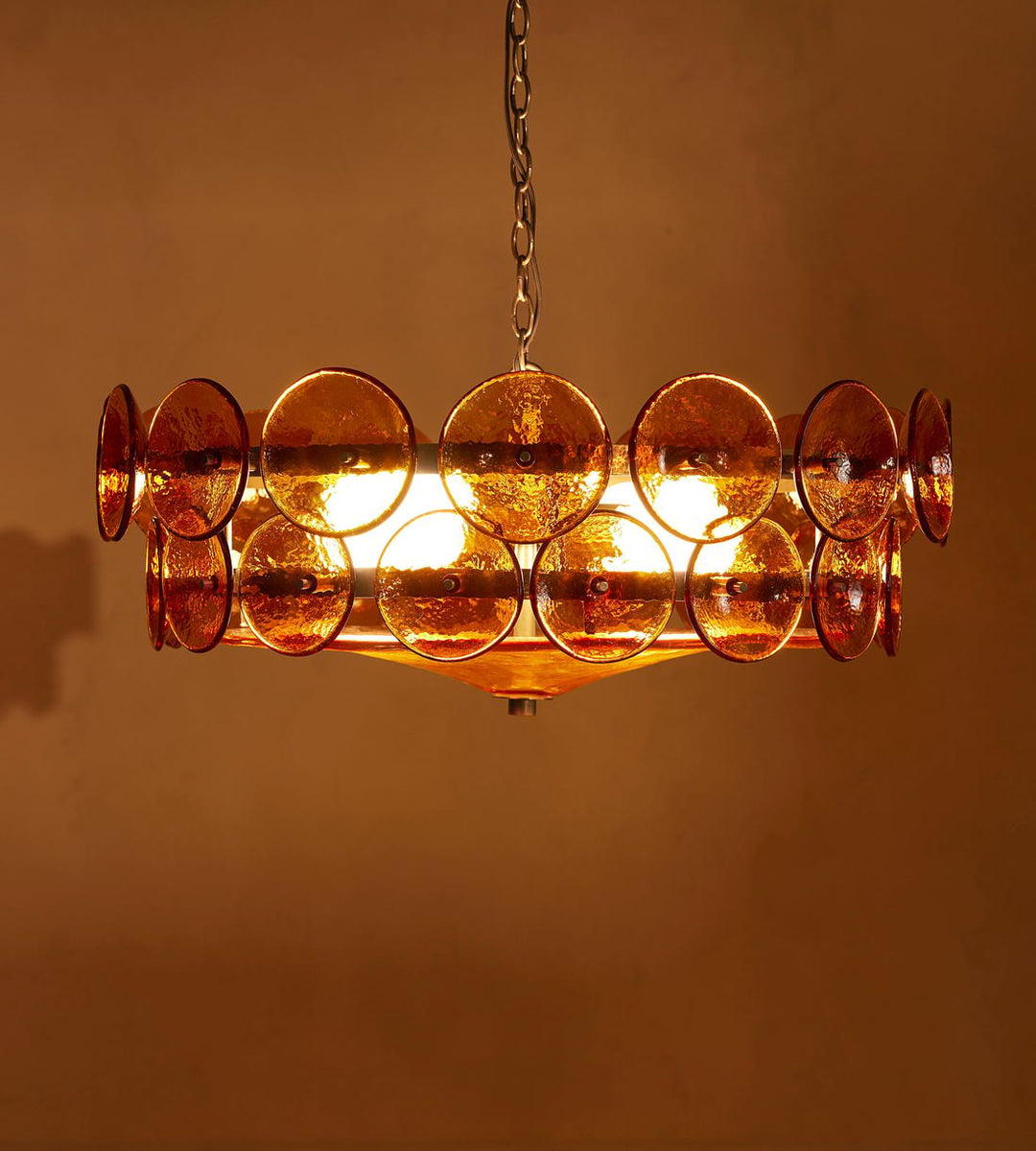 Solaris Disc Murano Chandelier - Vakkerlight
