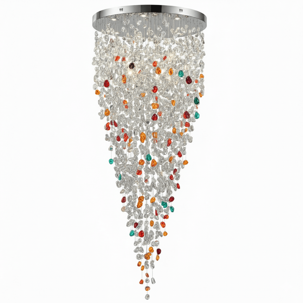 Crystal Stone Chandelier - Vakkerlight