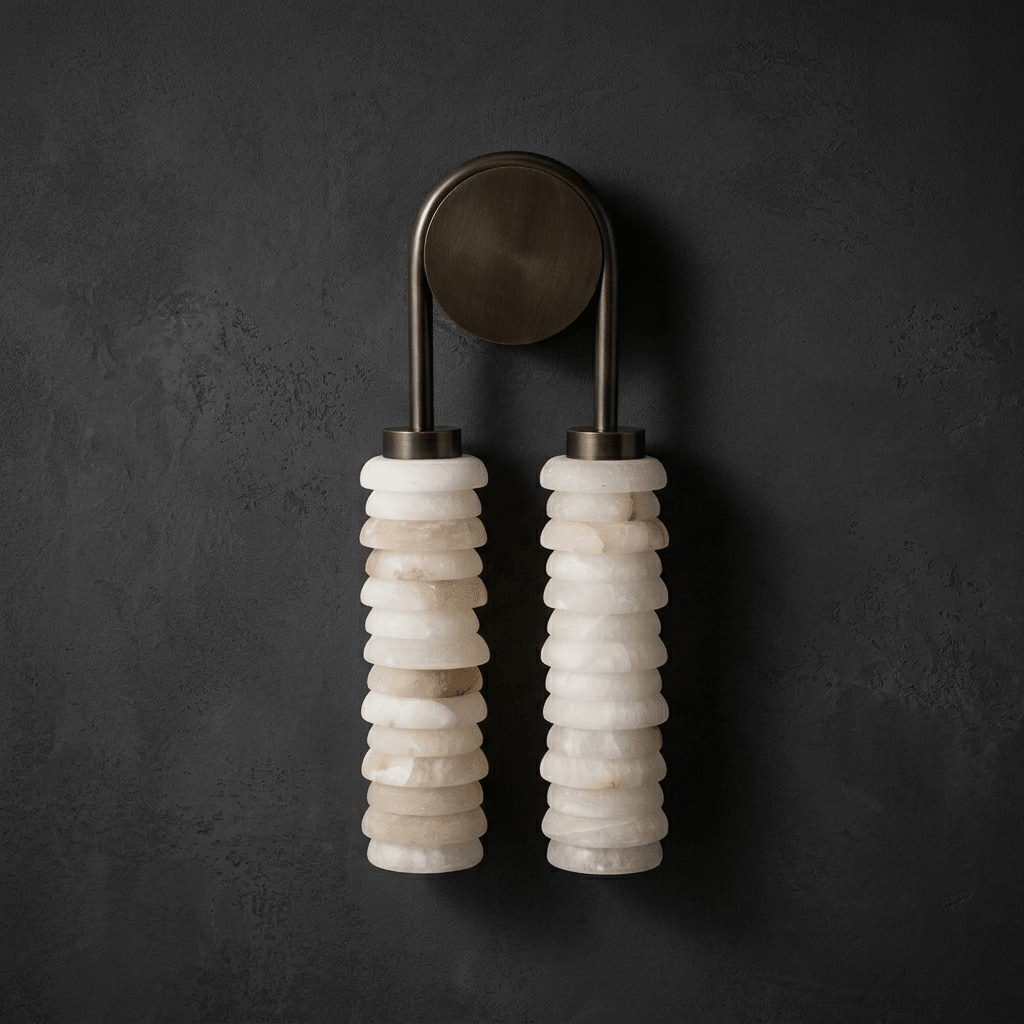 Calla Ribbed Alabaster Sconce - Vakkerlight