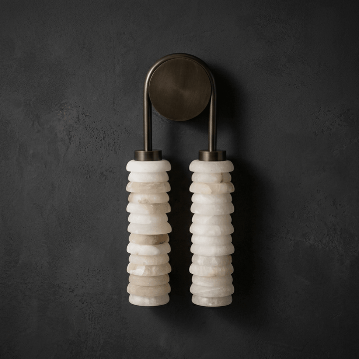 Calla Ribbed Alabaster Sconce - Vakkerlight