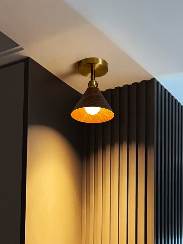 Cone Semi - Flush Ceiling Light - Vakkerlight
