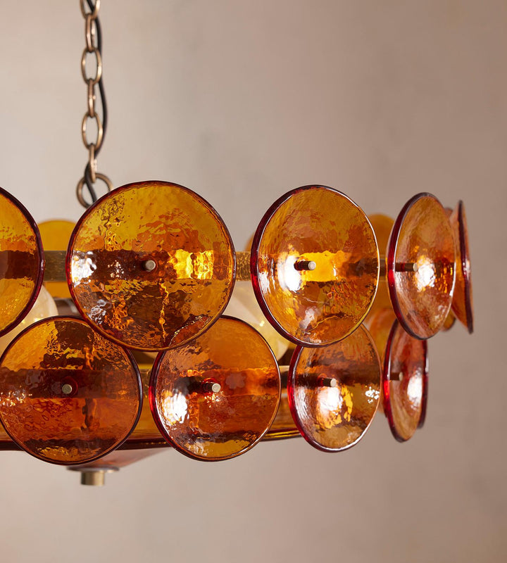 Solaris Disc Murano Chandelier - Vakkerlight