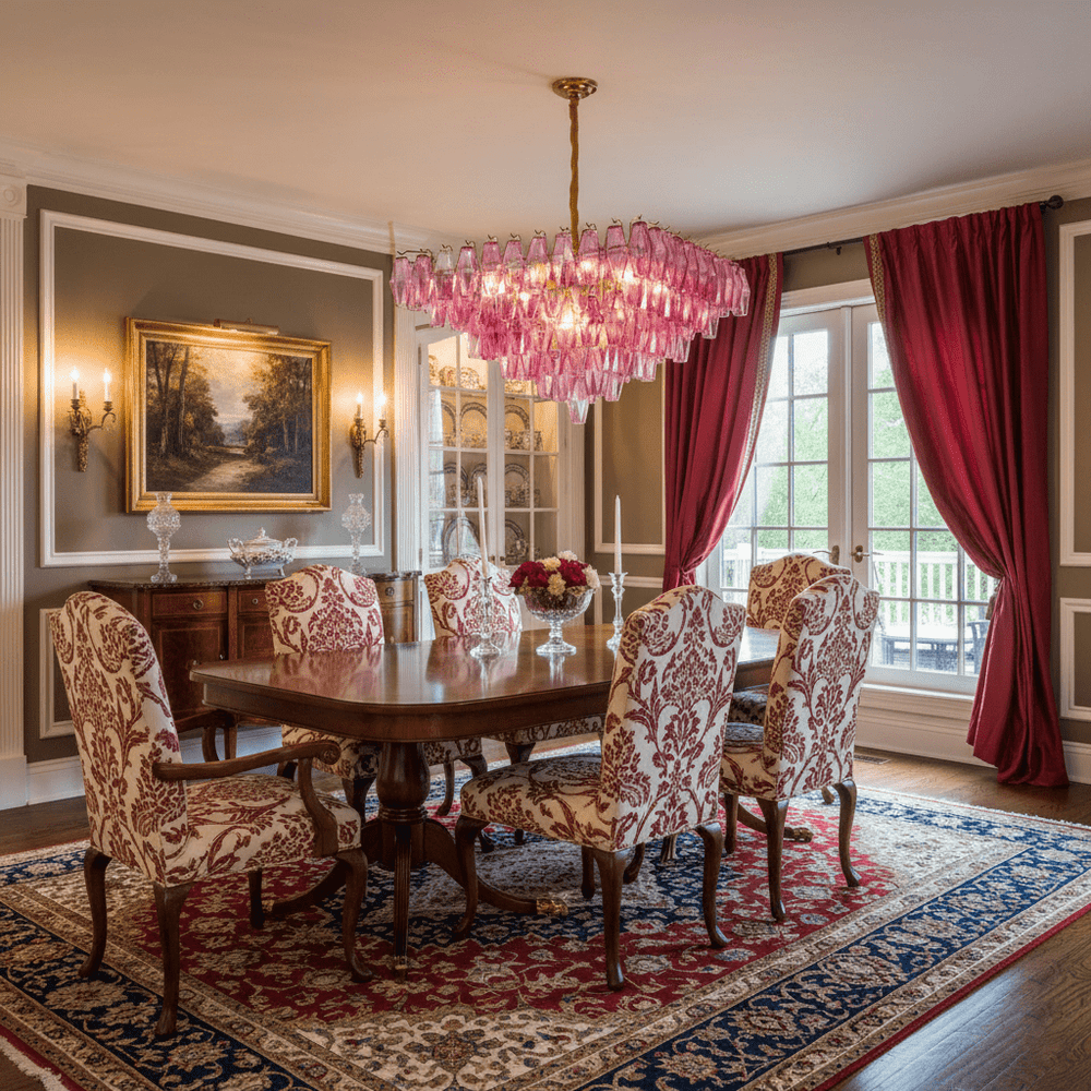 Fuchsia Prism Empire Chandelier - Vakkerlight