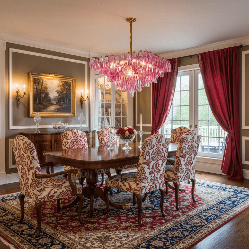 Fuchsia Prism Empire Chandelier - Vakkerlight