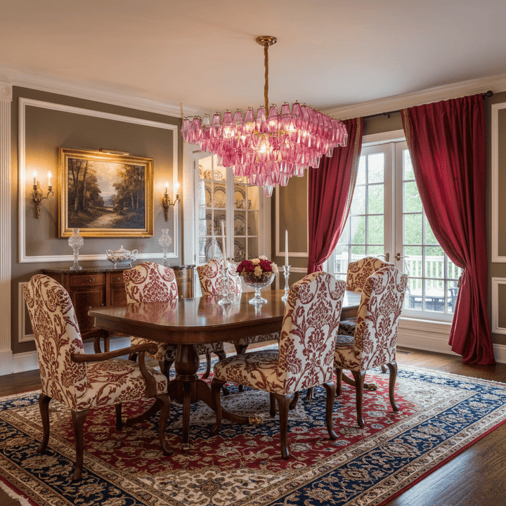 Fuchsia Prism Empire Chandelier - Vakkerlight